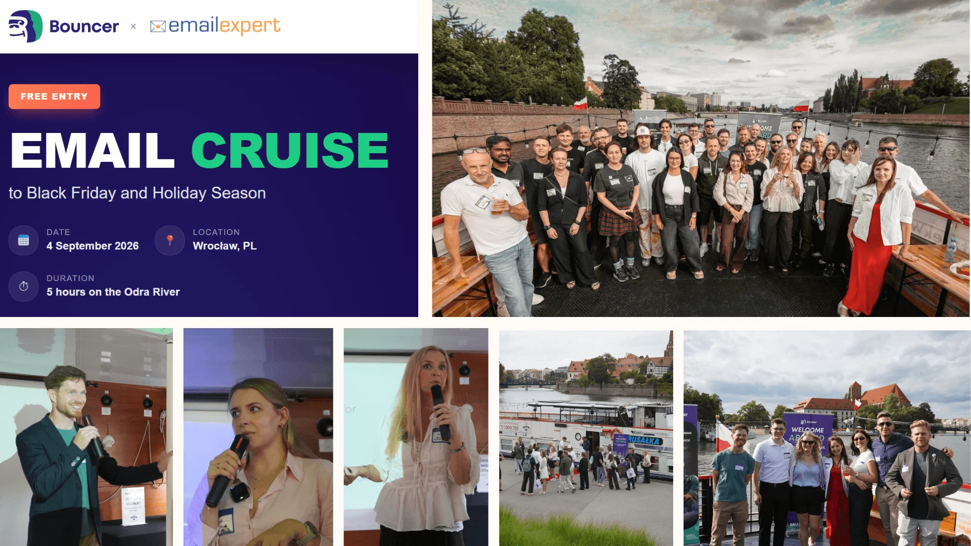 Setting Sail for Success: The Bouncer Email Cruise Unites Industry Leaders in Wrocław to Conquer Peak Season Deliverability